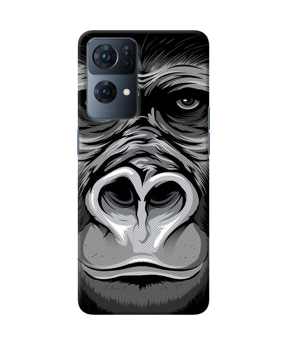 Black chimpanzee Oppo Reno7 Pro 5G Back Cover