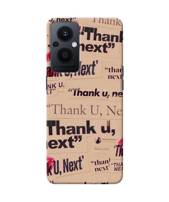 Thank you next Oppo F21 Pro 5G Back Cover