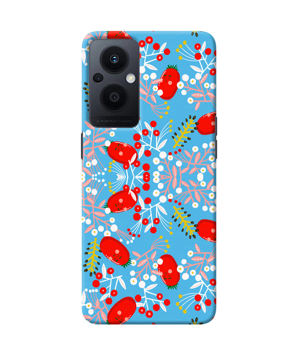Small red animation pattern Oppo F21 Pro 5G Back Cover