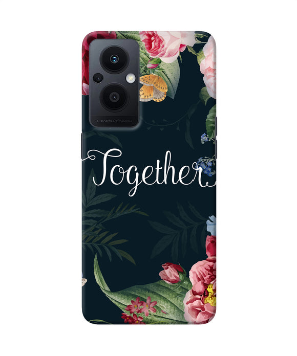 Together flower Oppo F21 Pro 5G Back Cover