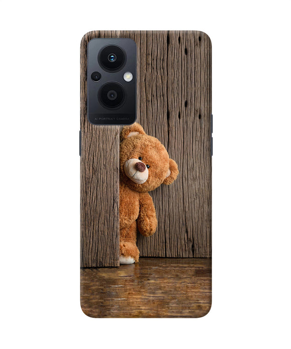 Teddy wooden Oppo F21 Pro 5G Back Cover