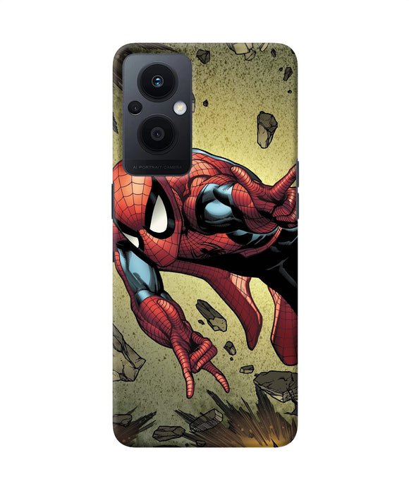 Spiderman on sky Oppo F21 Pro 5G Back Cover