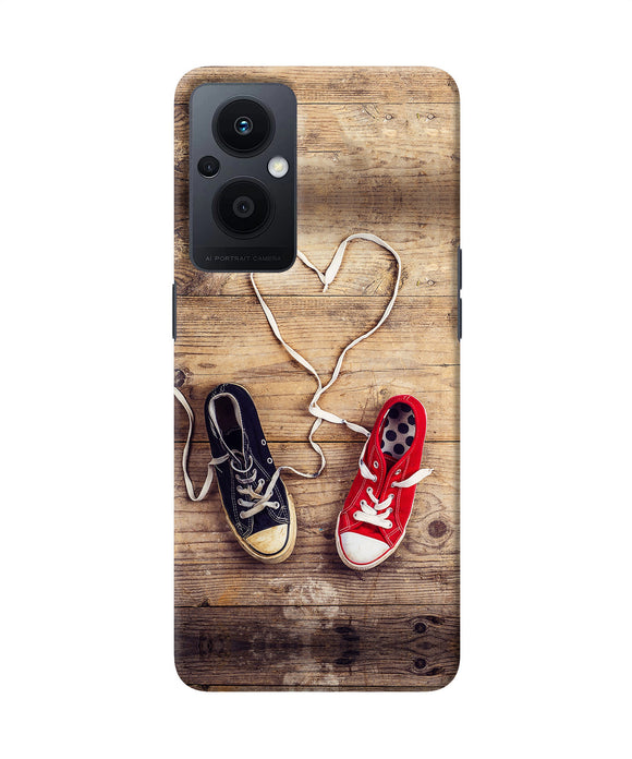 Shoelace heart Oppo F21 Pro 5G Back Cover