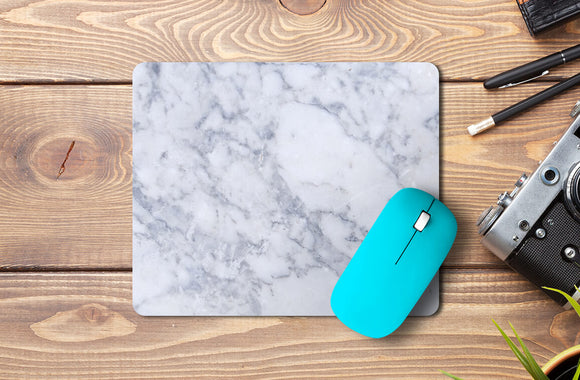 Black and White Marble Mousepad