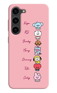 BTS names Samsung S23 Plus Back Cover