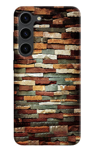 Bricks Pattern Samsung S23 Plus Back Cover