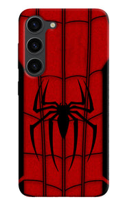 Spiderman Costume Samsung S23 Plus Real 4D Back Cover