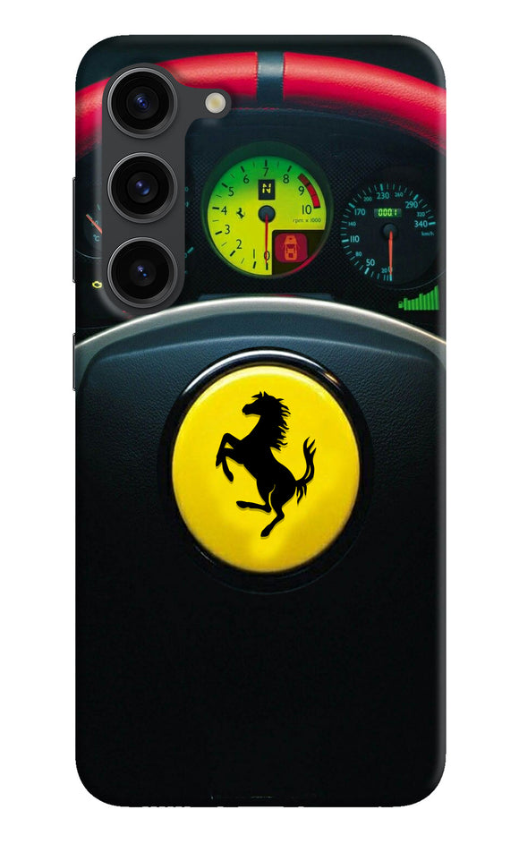 Ferrari Steeriing Wheel Samsung S23 Plus Real 4D Back Cover