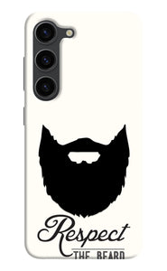 Respect the Beard Samsung S23 Plus Real 4D Back Cover