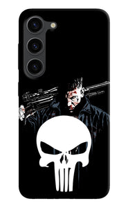 Punisher Character Samsung S23 Plus Real 4D Back Cover