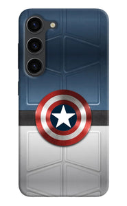 Captain America Suit Samsung S23 Plus Real 4D Back Cover