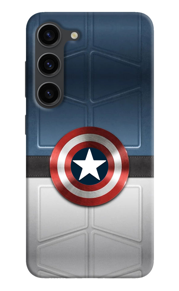 Captain America Suit Samsung S23 Plus Real 4D Back Cover