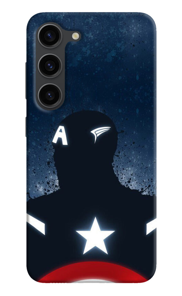 Captain america Shield Samsung S23 Plus Real 4D Back Cover