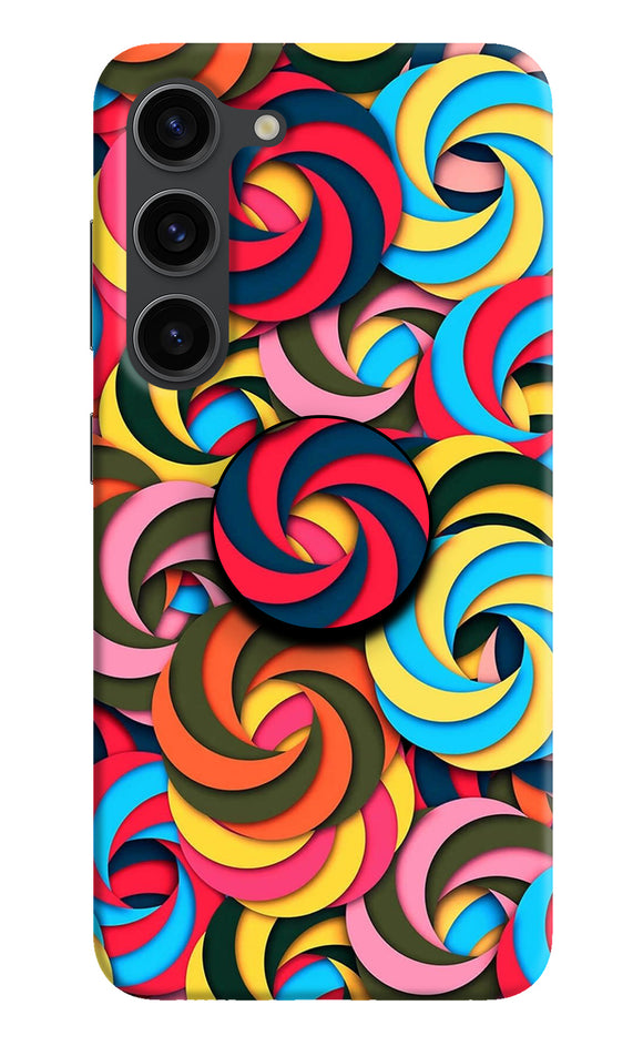 Spiral Pattern Samsung S23 Plus Pop Case