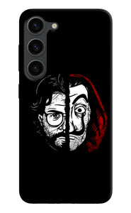 Money Heist Professor Mask Sketch Samsung S23 Plus Back Cover