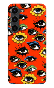 Abstract eyes pattern Samsung S23 Plus Back Cover