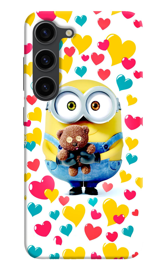 Minion teddy hearts Samsung S23 Plus Back Cover