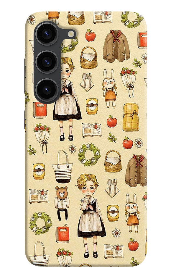 Canvas girl print Samsung S23 Plus Back Cover