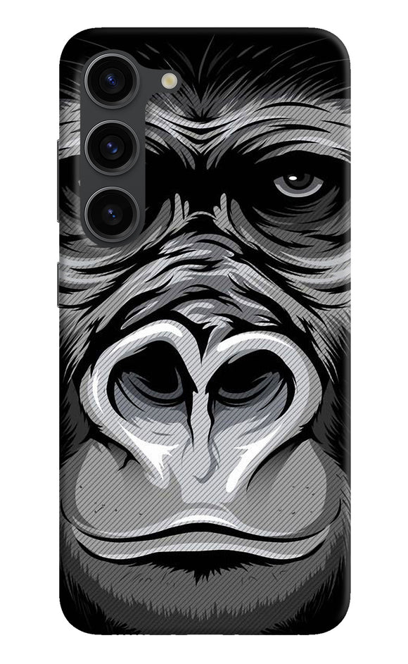 Black chimpanzee Samsung S23 Plus Back Cover