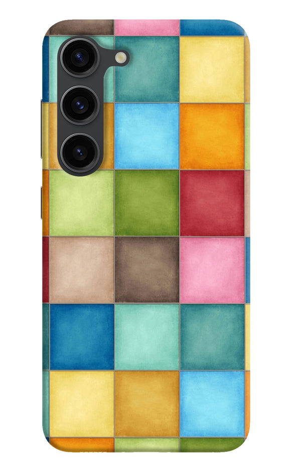 Abstract colorful squares Samsung S23 Plus Back Cover