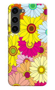 Abstract colorful flowers Samsung S23 Plus Back Cover