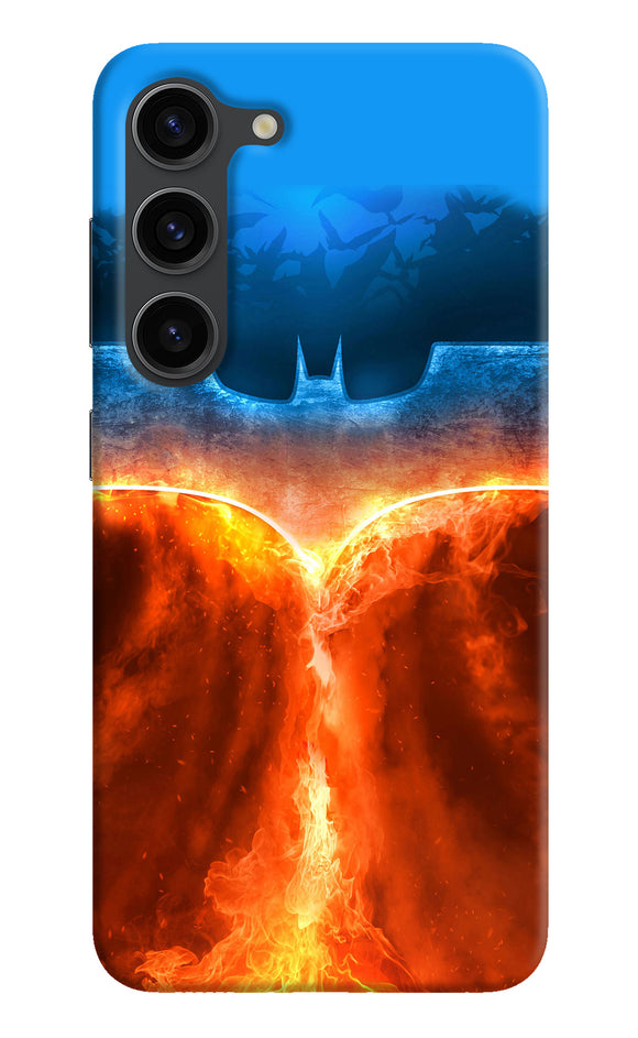 Burning batman logo Samsung S23 Plus Back Cover