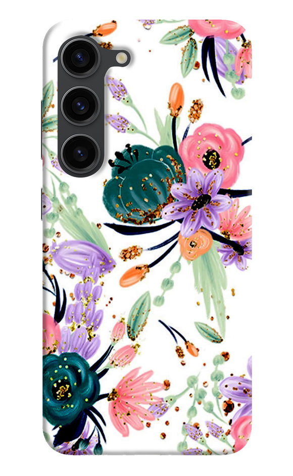 Abstract flowers print Samsung S23 Plus Back Cover