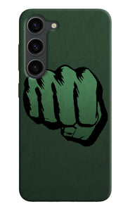 Hulk smash logo Samsung S23 Plus Back Cover