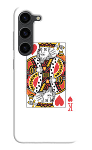 Heart king card Samsung S23 Plus Back Cover