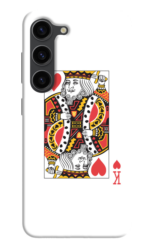 Heart king card Samsung S23 Plus Back Cover