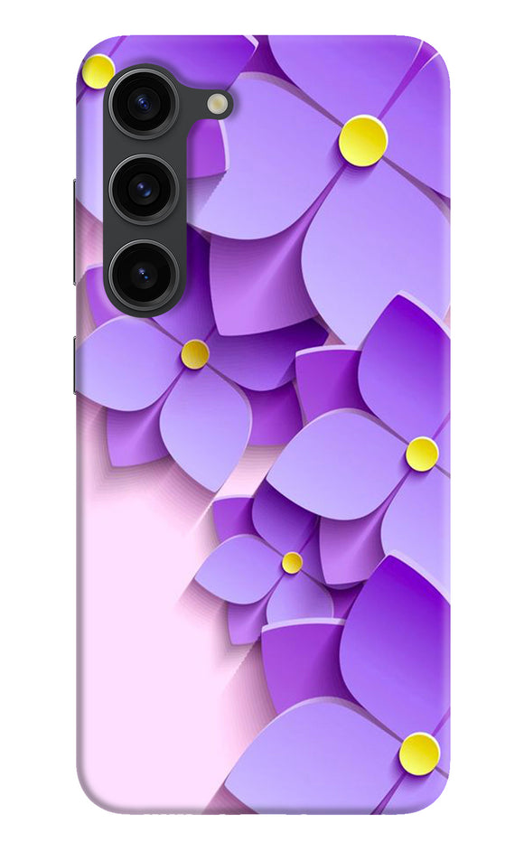 Violet flower craft Samsung S23 Plus Back Cover