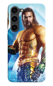 Aquaman water poster Samsung S23 Plus Back Cover