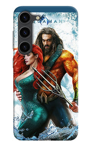 Aquaman couple water Samsung S23 Plus Back Cover