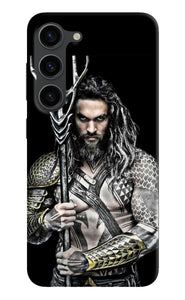 Aquaman trident black Samsung S23 Plus Back Cover