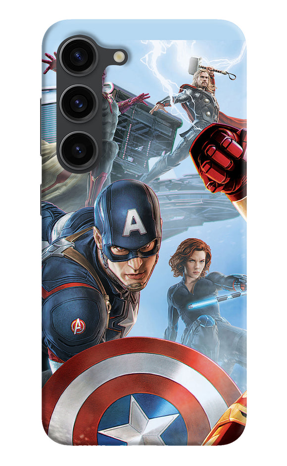 Avengers on the sky Samsung S23 Plus Back Cover