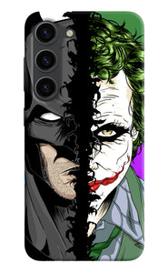 Batman vs joker half face Samsung S23 Plus Back Cover