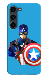 Captain america character Samsung S23 Plus Back Cover