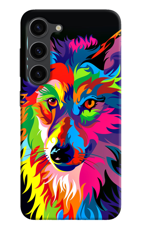 Colorful wolf sketch Samsung S23 Plus Back Cover