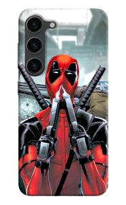 Deadpool with gun Samsung S23 Plus Back Cover