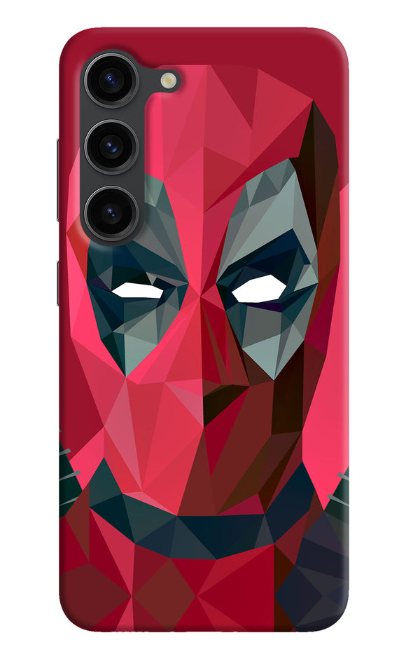 Abstract deadpool full mask Samsung S23 Plus Back Cover