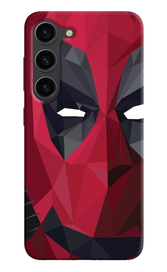 Abstract deadpool half mask Samsung S23 Plus Back Cover