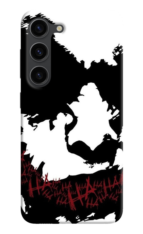 Black and white joker rugh sketch Samsung S23 Plus Back Cover