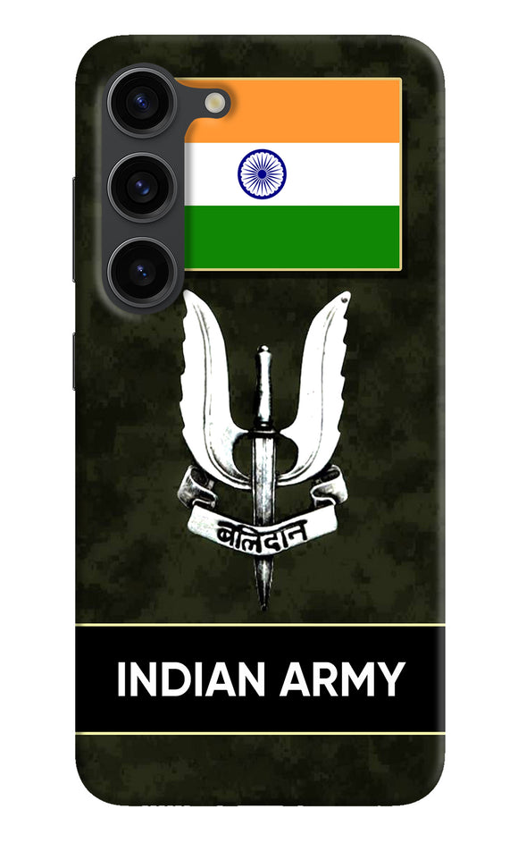 Indian flag balidan logo Samsung S23 Plus Back Cover