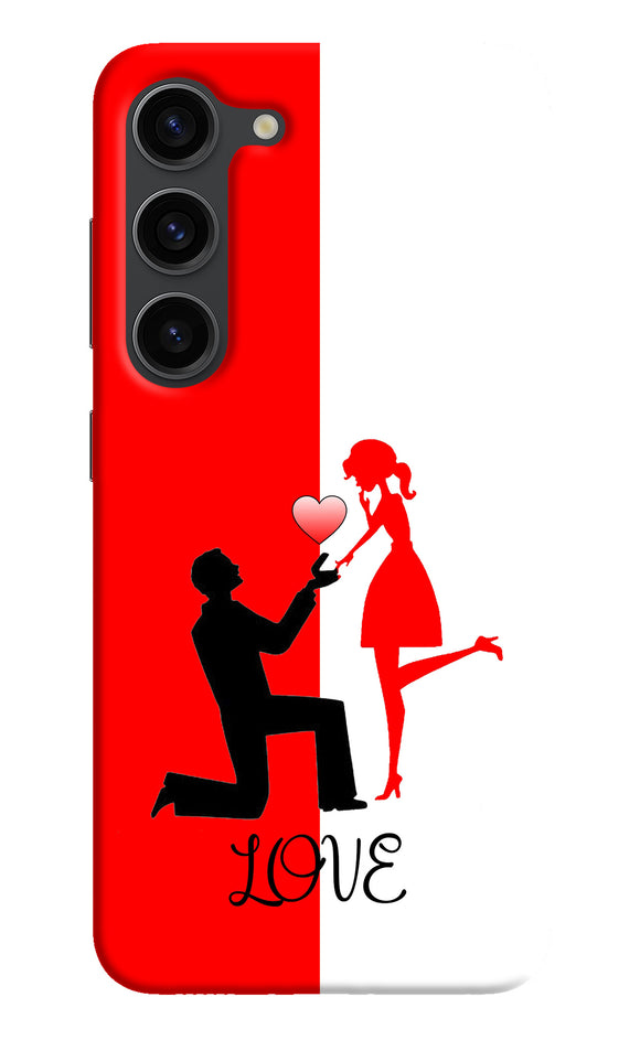 Love propose red and white Samsung S23 Plus Back Cover