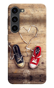 Shoelace heart Samsung S23 Plus Back Cover