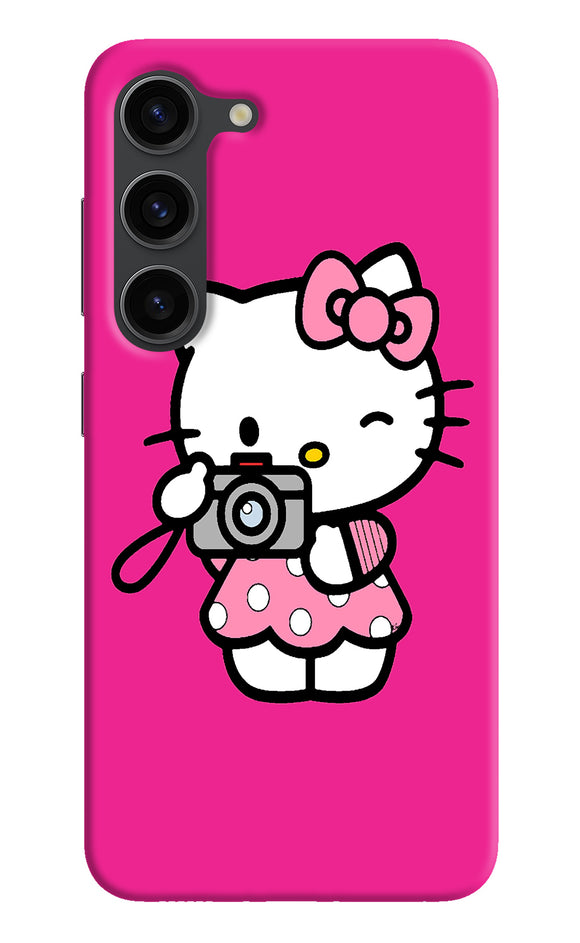 Hello kitty cam pink Samsung S23 Plus Back Cover