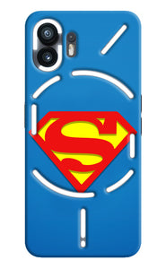 Superman Blue Nothing Phone 2 Real 4D Back Cover