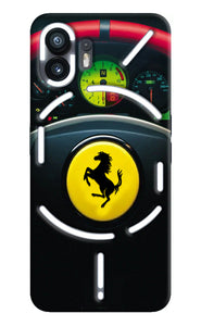 Ferrari Steeriing Wheel Nothing Phone 2 Real 4D Back Cover