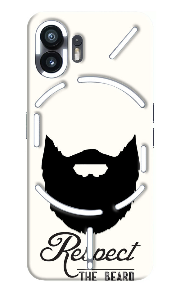 Respect the Beard Nothing Phone 2 Real 4D Back Cover