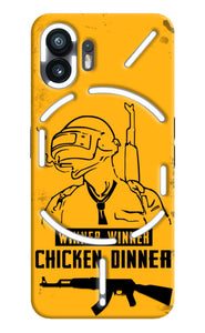 PUBG Chicken Dinner Nothing Phone 2 Real 4D Back Cover